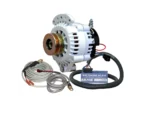 Balmar Alternator 120 AMP 12V 1-2" Single Foot Spindle Mount Dual Vee Pulley Regulator & Temp Sensor