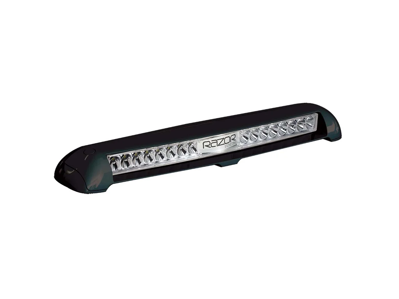 Lumitec Razor Light Bar - Flood - Black Housing - Flush Mount