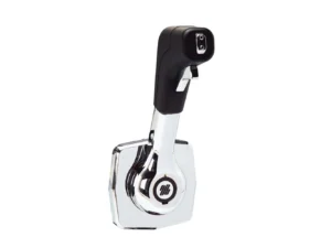 Uflex Single Lever Side Mount Control - Black/Chrome