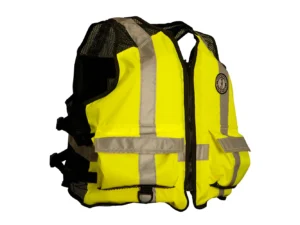 Mustang High Visibility Industrial Mesh Vest - Fluorescent Yellow/Green/Black - 4XL/5XL