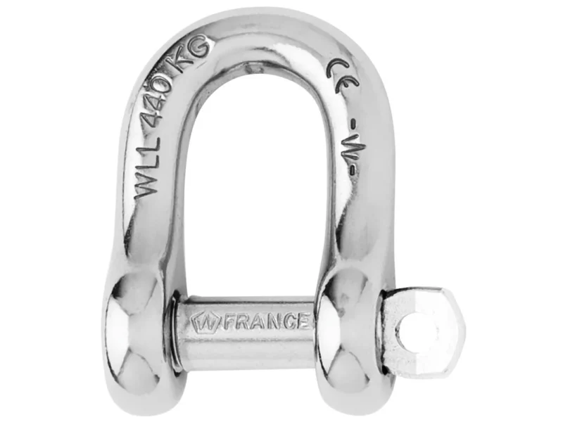 Wichard Captive Pin D Shackle - Diameter 5mm - 3/16"