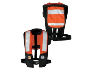 Mustang HIT Inflatable PDF w/SOLAS Reflective Tape - Orange/Black - Automatic/Manual