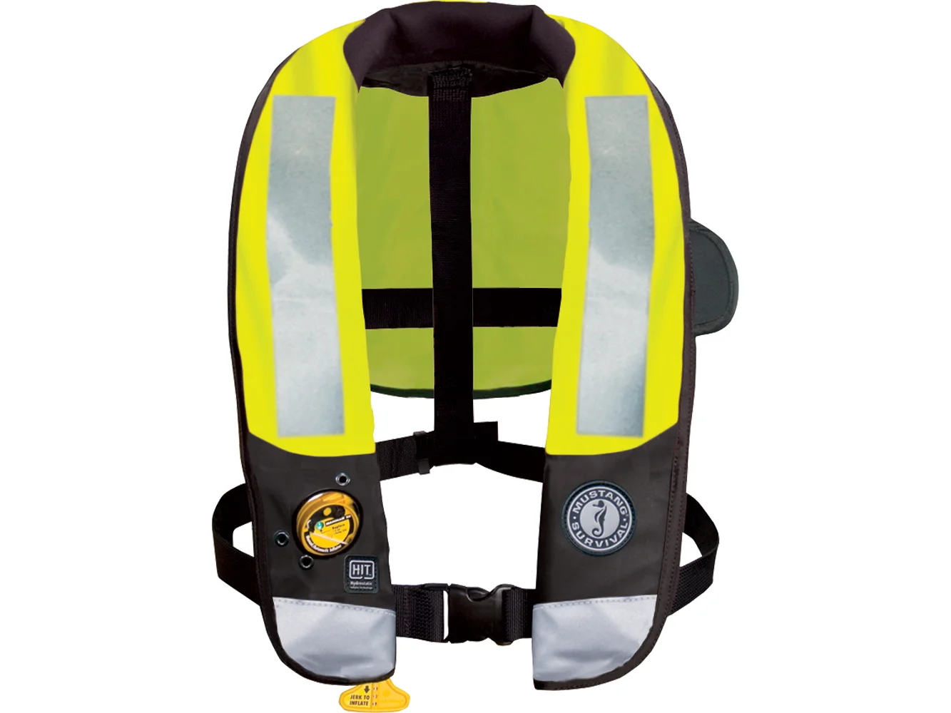Mustang HIT High Visibility Inflatable PFD - Fluorescent Yellow/Green - Automatic/Manual