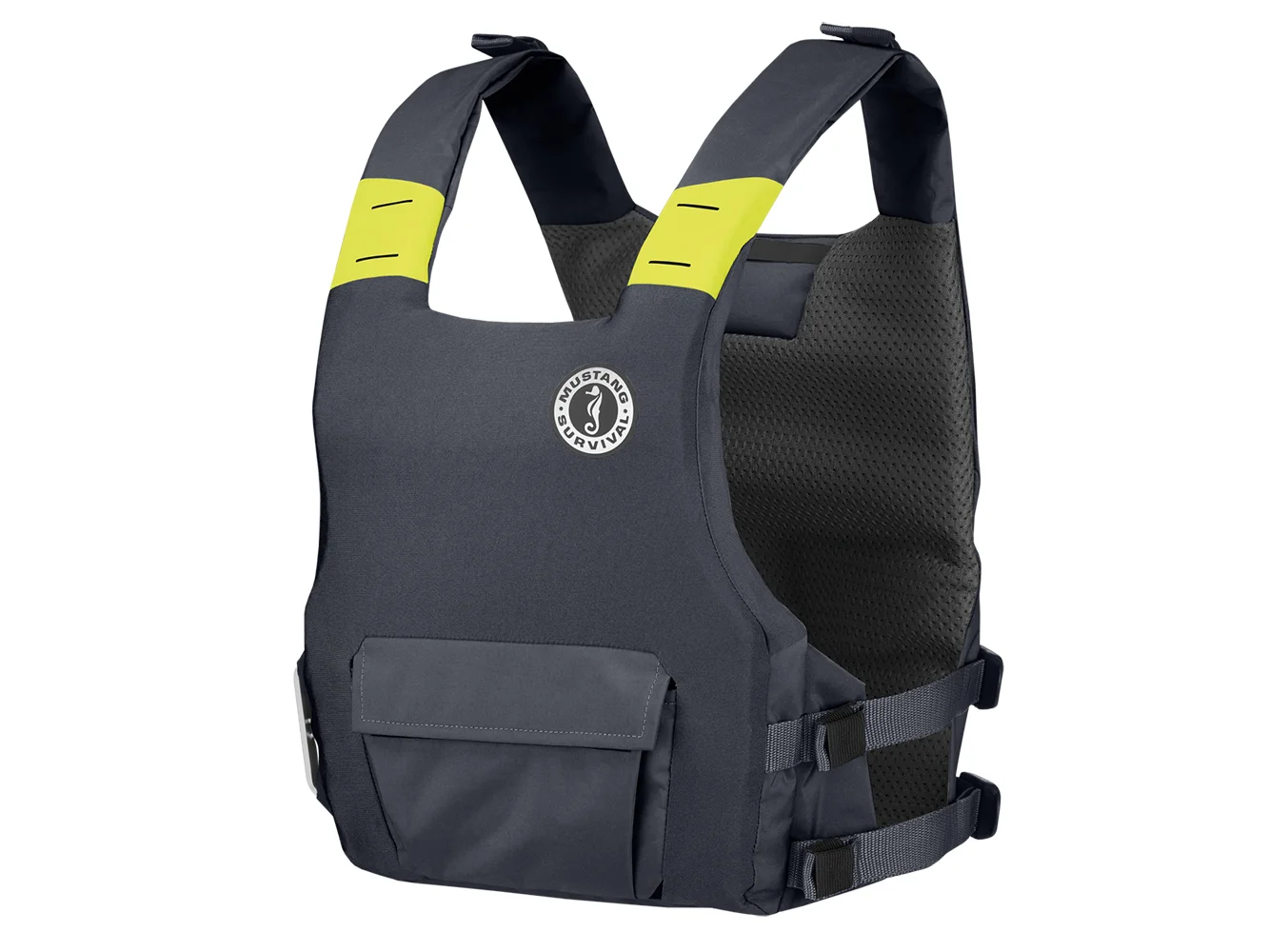 Mustang Khimera Dual Flotation PFD - Admiral Grey - Manual