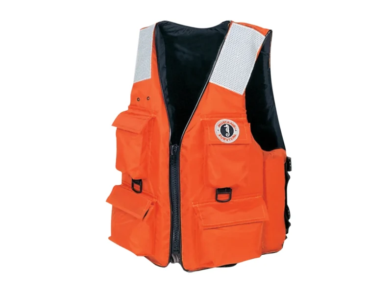 Mustang 4-Pocket Flotation Vest - Orange - XXL