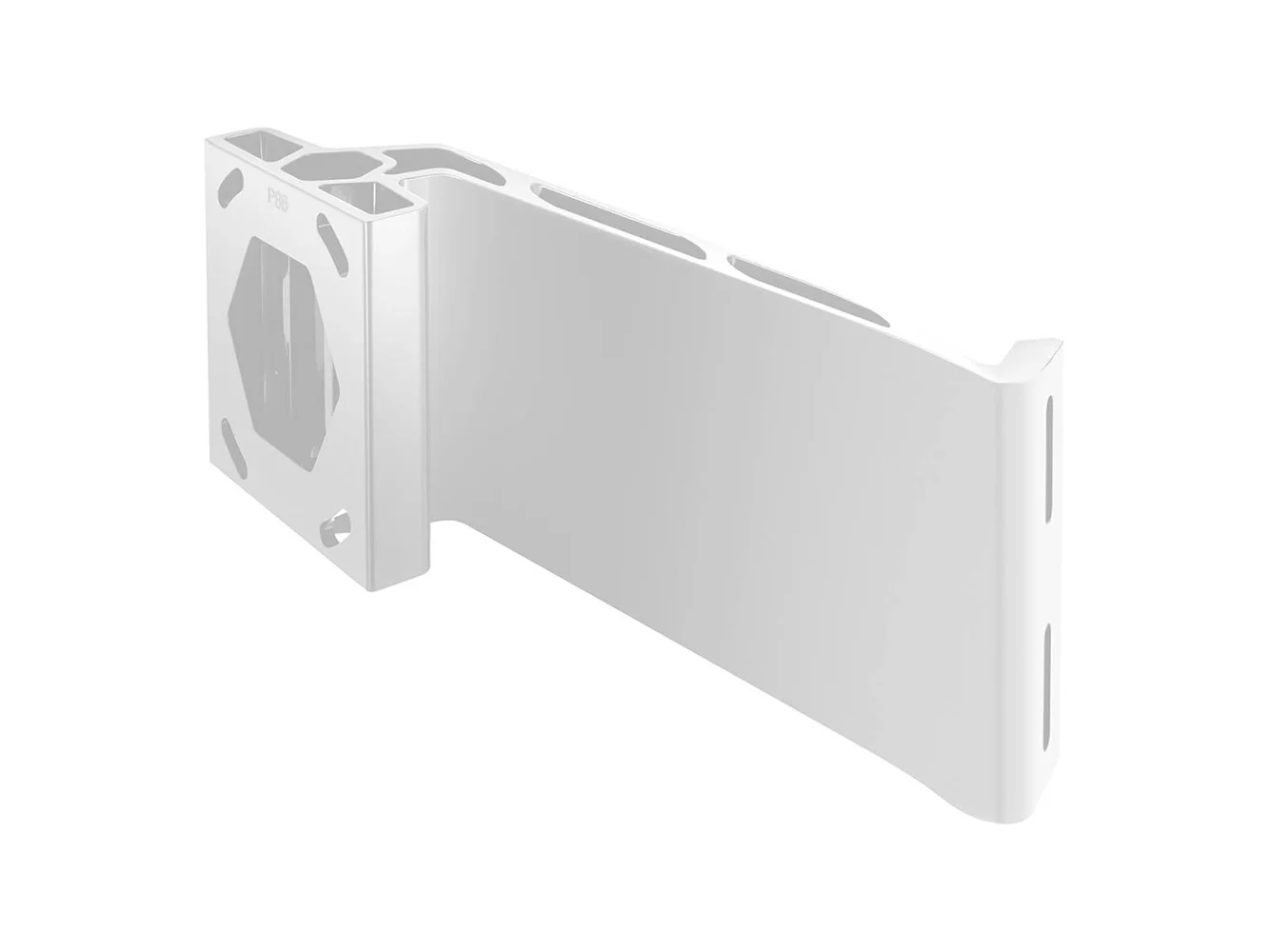 Minn Kota Raptor Jack Plate Adapter Bracket - Port - 8" Setback - 6" Rise - White