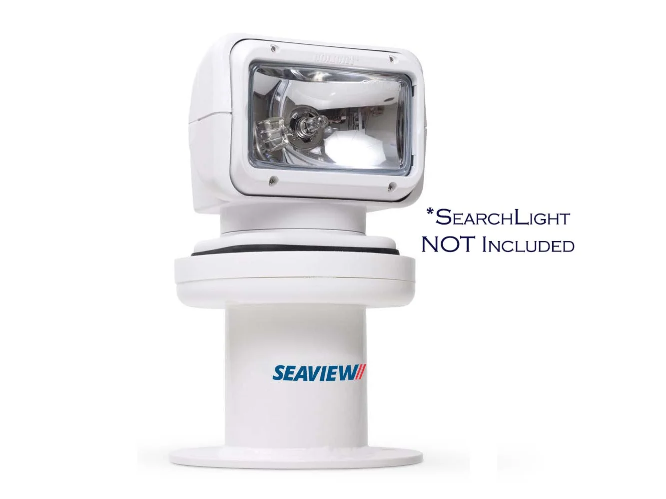 Seaview 6.38" Vertical Searchlight & Thermal Camera Mount w/8" Round Base Plate