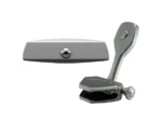 PTM Watersports Mirror/Bracket Kit w/VR-140 Elite Mirror & ZXR-300 (Titanium Grey)