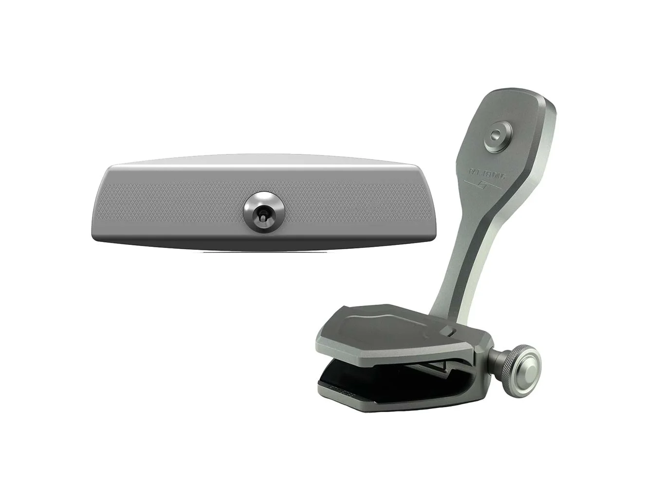 PTM Watersports Mirror/Bracket Kit w/VR-140 Elite Mirror & ZXR-300 (Titanium Grey)