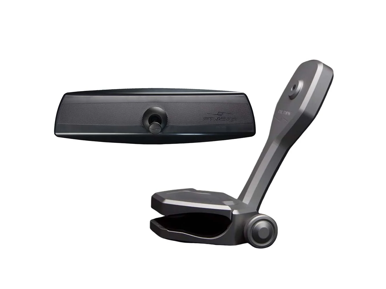 PTM Watersports Mirror/Bracket Kit w/VR-140 PRO Mirror & ZXR-320 (Titanium Grey)