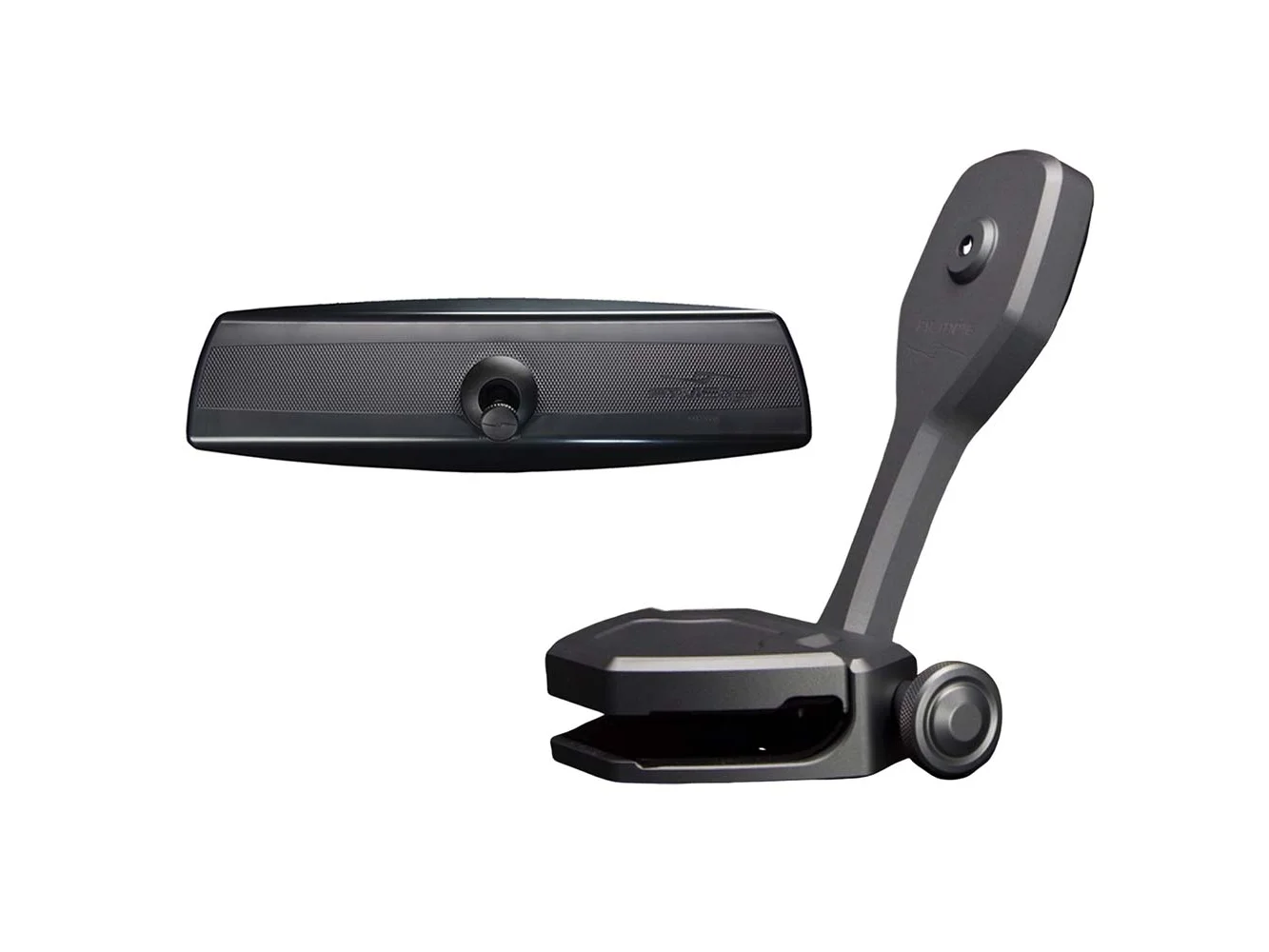 PTM Watersports Mirror/Bracket Kit w/VR-140 PRO Mirror & ZXR-360 (Titanium Grey)