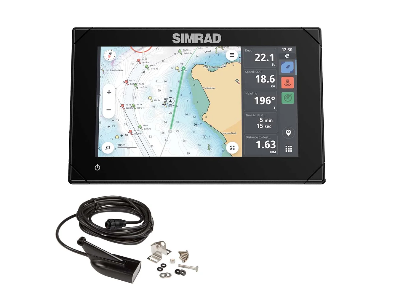 Simrad NSX™ 3007 7" Combo Chartplotter & Fishfinder w/HDI Transducer
