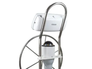 NavPod SystemPod Pre-Cut f/Raymarine Axiom 9/Axiom+ 9 on Right & 1 Instrument (3.6″ hole) on Left f/12″ Wide Guard