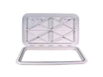 Beckson 14" x 24" Flush Hatch White - ASA Material - Acrylonitrile Styrene Acrylate