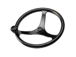Edson Power Wheel Black w/Black Nut & Black Knob - 14.5"