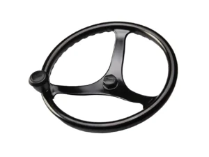 Edson Power Wheel Black w/Black Nut & Black Knob - 14.5"
