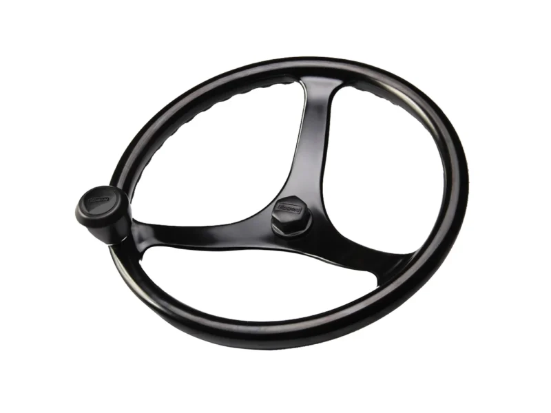 Edson Power Wheel Black w/Black Nut & Black Knob - 14.5"
