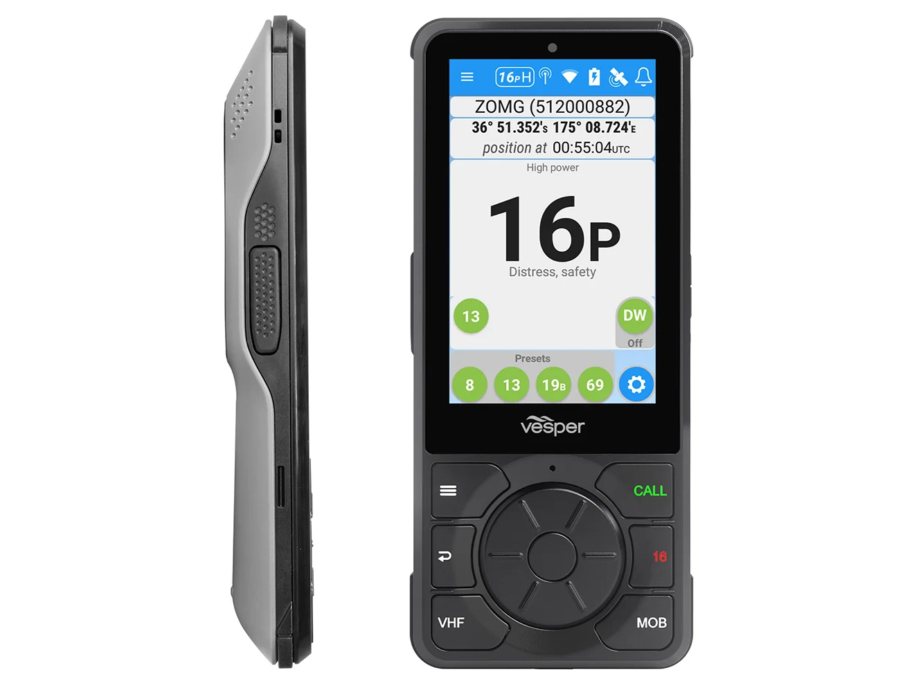 Vesper Cortex H1P Portable/Wireless/Rechargeable Handset w/Charging Cradle