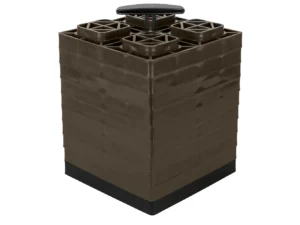 Camco FasTen Leveling Blocks w/T-Handle - 2x2 - Brown *10-Pack