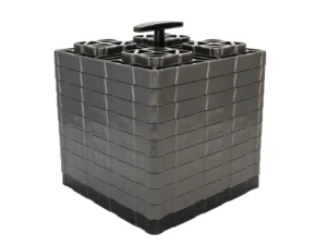 Camco FasTen Leveling Blocks XL w/T-Handle - 2x2 - Grey *10-Pack