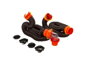 Camco RhinoFLEX 20' Sewer Hose Kit w/4 In 1 Elbow Caps