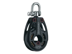 Harken 57mm Aluminum Low Load Black Magic Block w/Swivel