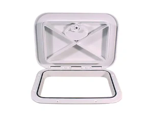 Beckson 11" x 15" Flush Hatch White - ASA Material - Acrylonitrile Styrene Acrylate