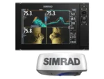 Simrad NSS12 evo3S Combo Multi-Function Chartplotter/Fishfinder Radar Bundle HALO20+ - No HDMI Video Outport