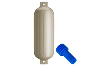 Polyform G-5 Twin Eye Fender 8.8" x 26.8" - Sand w/Adapter