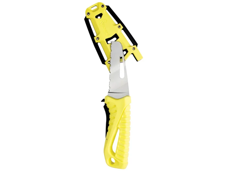 Wichard Offshore Rescue Knife Fixed Blade - Fluorescent