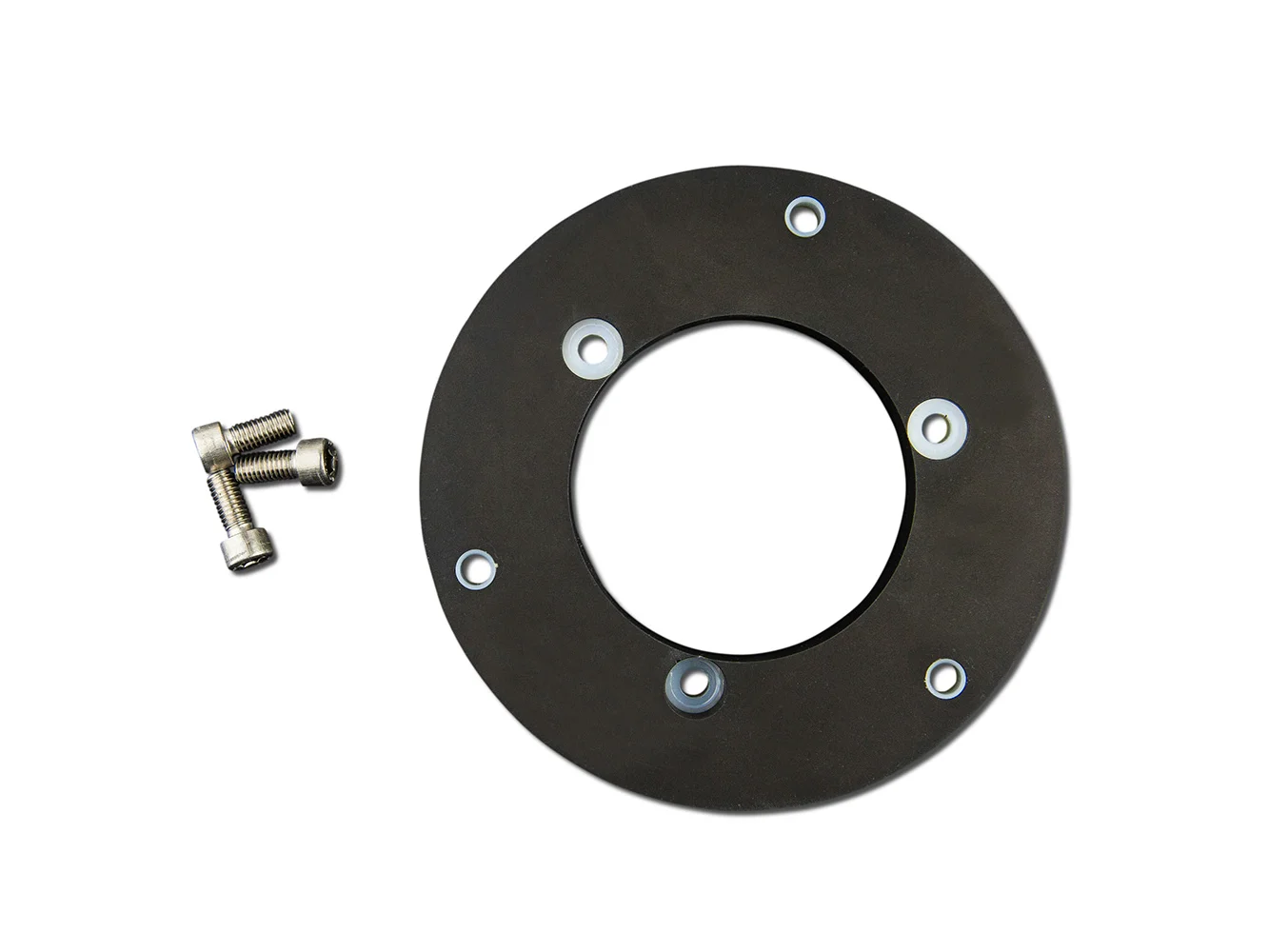 Lopolight Circular Baseplate f/Horizontal Mount Lights - Aluminum - Black