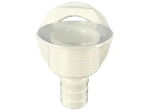 T-H Marine Straight Barbed All-Purpose Drain - White