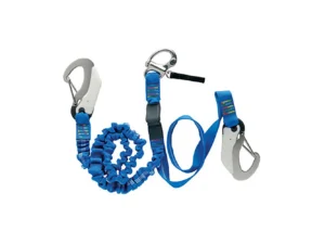 Wichard Double Releasable Elastic Tether Fixed Line w/3 Hooks