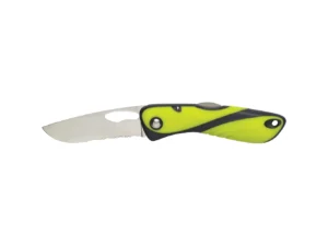 Wichard Offshore Knife - Single Serrated Blade - Fluorescent