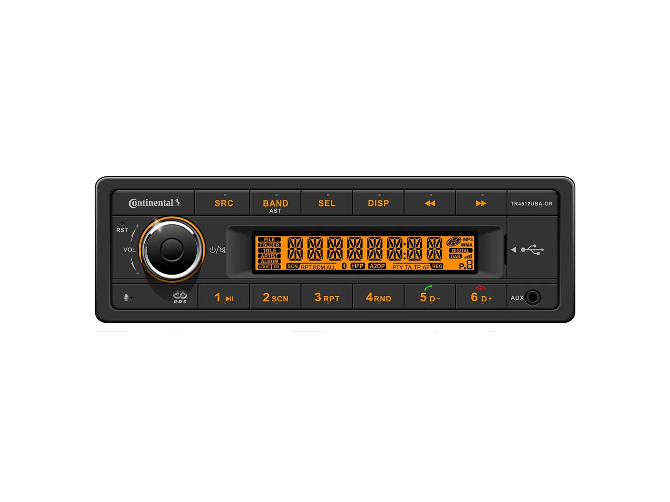 Continental Stereo w/AM/FM/BT/USB/PA System Capable - 12V