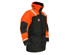 First Watch AC-1100 Flotation Coat - Hi-Vis Orange/Black - Small
