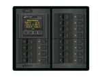 Blue Sea 1496 - 360 Panel - 12 Position 12V Flat Rocker M2 Multimeter w/SOC