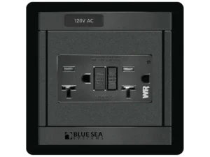 Blue Sea 1499 - 360 Panel - 120V AC GFCI Dual Outlet