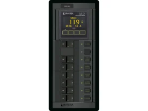 Blue Sea 1505 - 360 Panel - Main + 6 Position 120V AC Flat Rocker w/M2 AC Multimeter