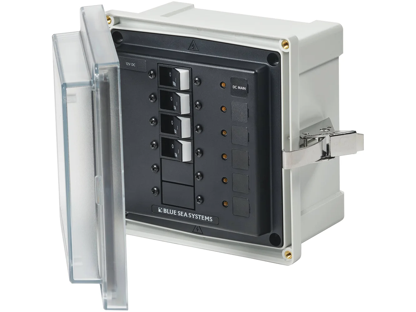 Blue Sea 3133 - SMS Panel Enclosure w/Main & 3 Branch (12/24V) - 12/24V DC