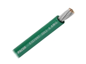 Pacer Green 6 AWG Battery Cable - Sold By The Foot