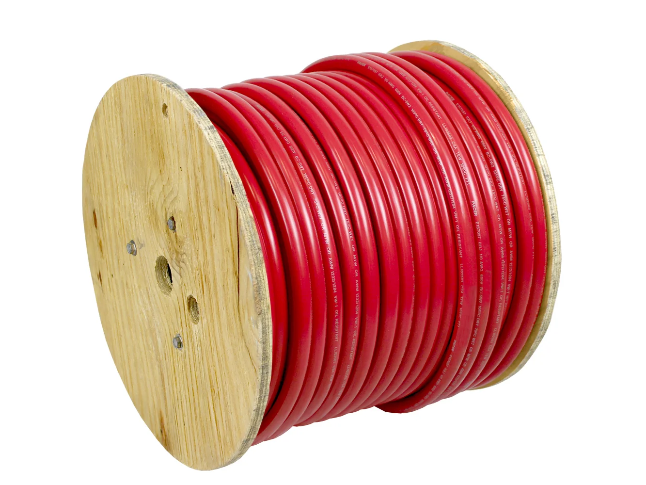 Pacer Red 4 AWG Battery Cable - 250'