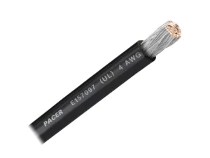 Pacer Black 4 AWG Battery Cable - Sold By The Foot