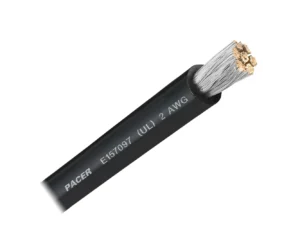 Pacer Black 2 AWG Battery Cable - Sold By The Foot