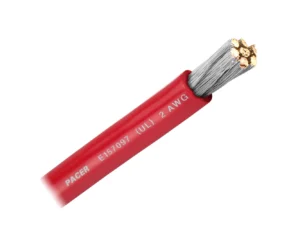 Pacer Red 2 AWG Battery Cable - Sold By The Foot