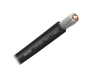 Pacer Black 1 AWG Battery Cable - Sold By The Foot