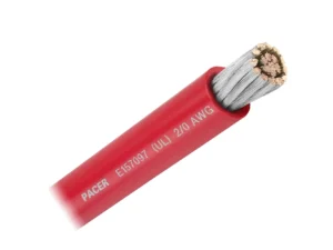 Pacer Red 2/0 AWG Battery Cable - Sold By The Foot