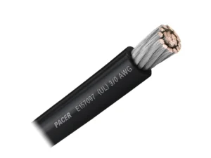 Pacer Black 3/0 AWG Battery Cable - Sold By The Foot