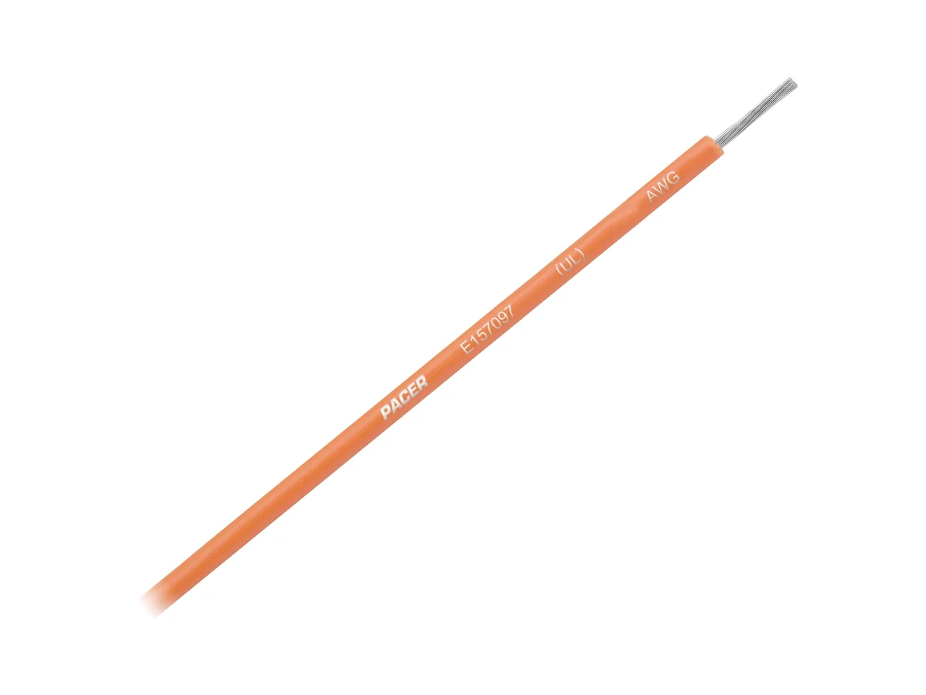 Pacer Orange 16 AWG Primary Wire - 25'