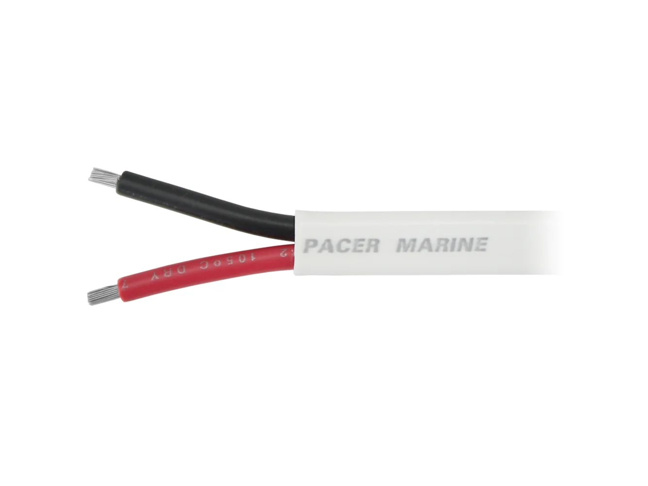 Pacer 12/2 AWG Duplex Cable - Flat Cable - Red/Black - 250'